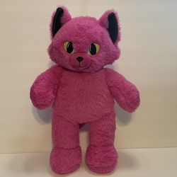 Build-A-Bear Midnight Glow Kitty Plush Pink Stuffed Animal Toy Cat BAB No Sound
