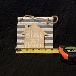 6 X 6 Bless This Home Sign