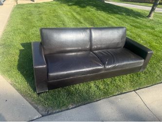 Free leather like sofa futon