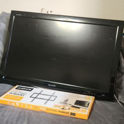 32 Inch Sharp Tv With New Wall Mount