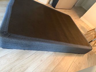 Gray Box Spring with wheels
