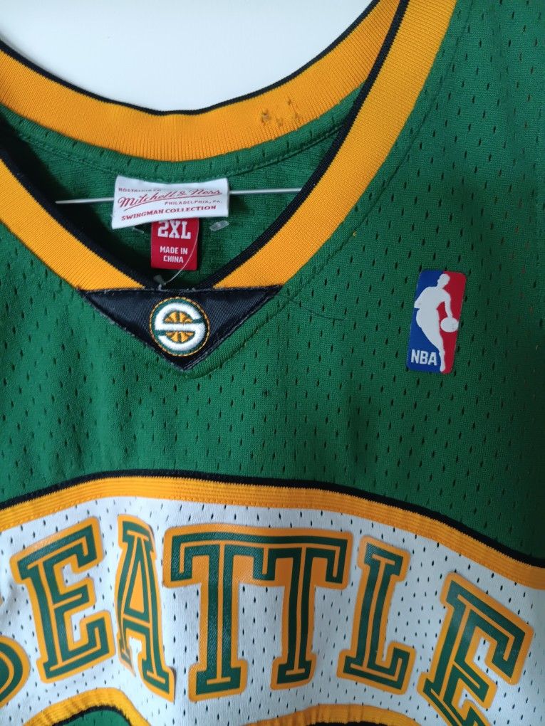Seattle supersonics kevin durant authentic jersey