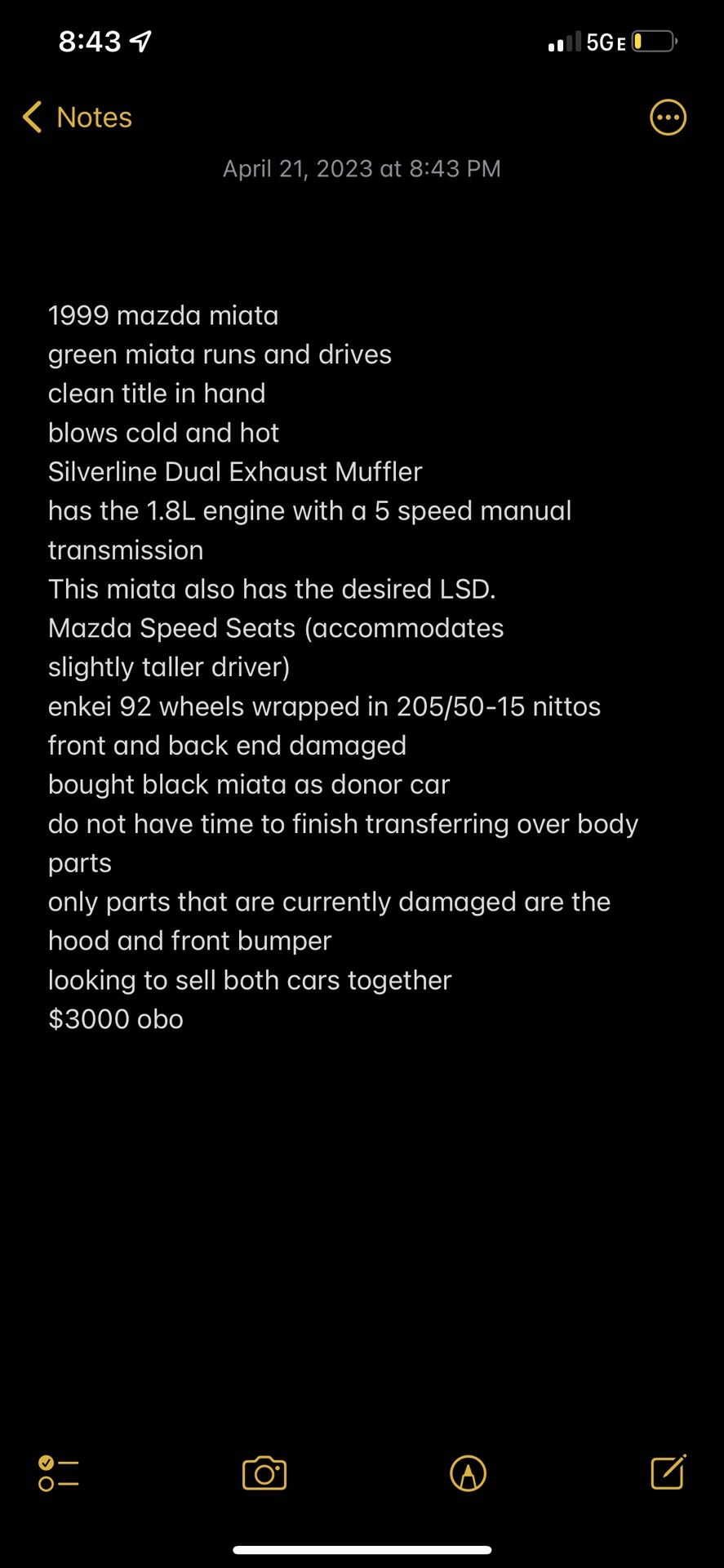 1999 Mazda Mx-5