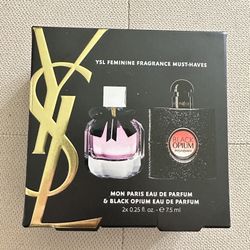 Yves Saint Laurent YSL Mon Paris Black Opium Eau De Parfum Mini Perfume Gift Set