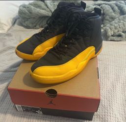Air Jordan 12 Retro Black University Gold Size 9.5