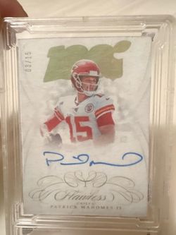 2017 Panini Flawless Patrick MahomesII Rookie Autograph/15