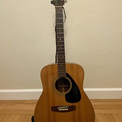 1975 Yamaha FG-160 Black Label Acoustic Guitar
