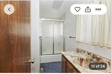 Bathroom Vanity w/ translucent countertop & faucet