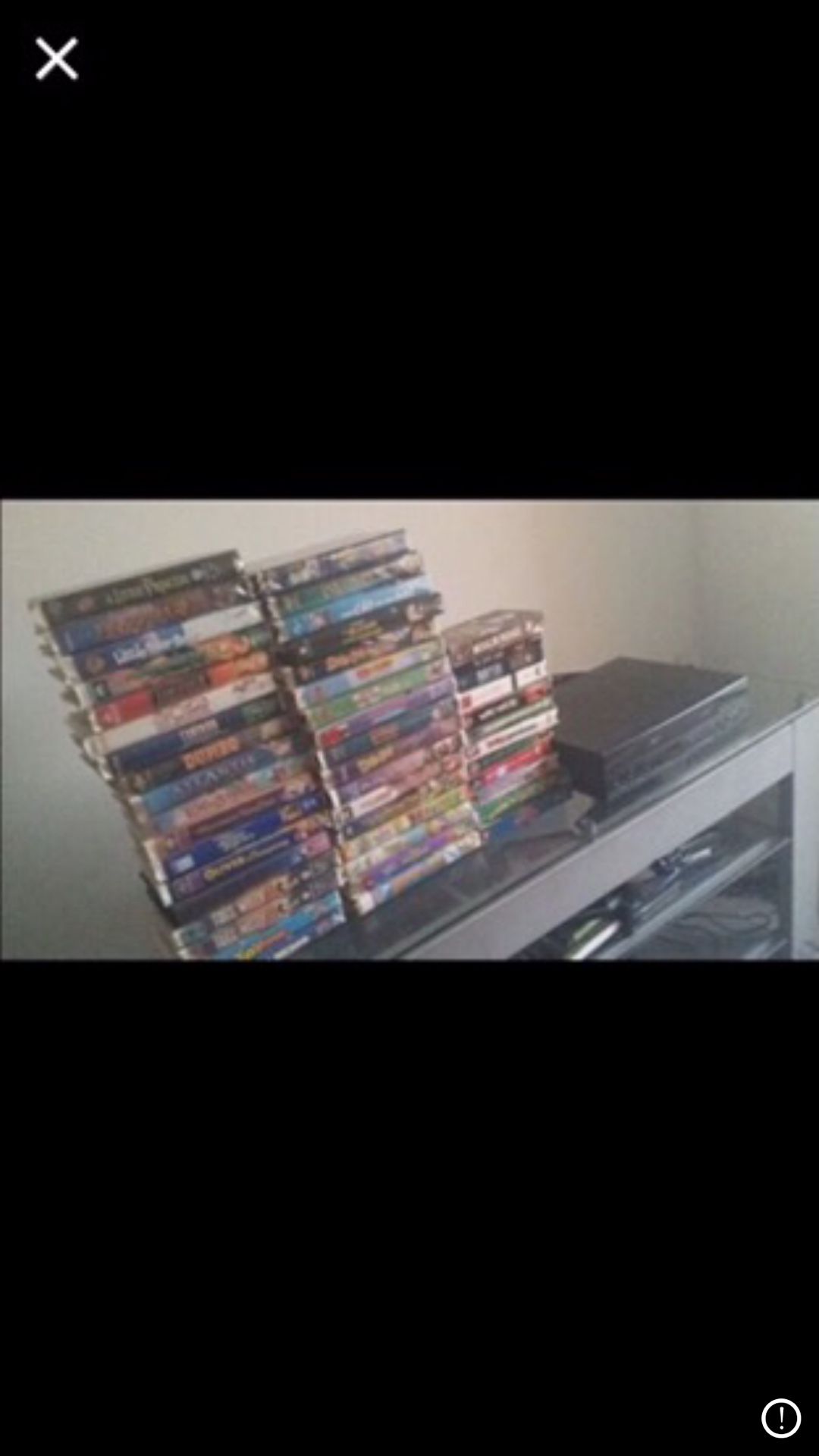 VCR set with all tapes included