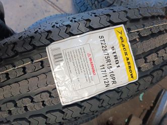 New set of tires 225 75 15 st 10ply