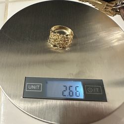 10K Gold Nugget Ring