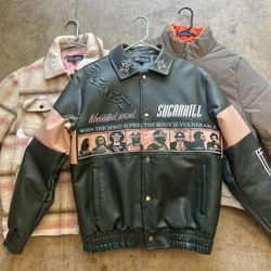 Sugar Hill Leather Jacket Size Small 