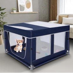 Dog Playpen 42 × 42 inch, Puppy Playpen 
