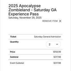 Apocalypse -Saturday 