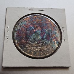 1883 Toned Morgan Dollar 