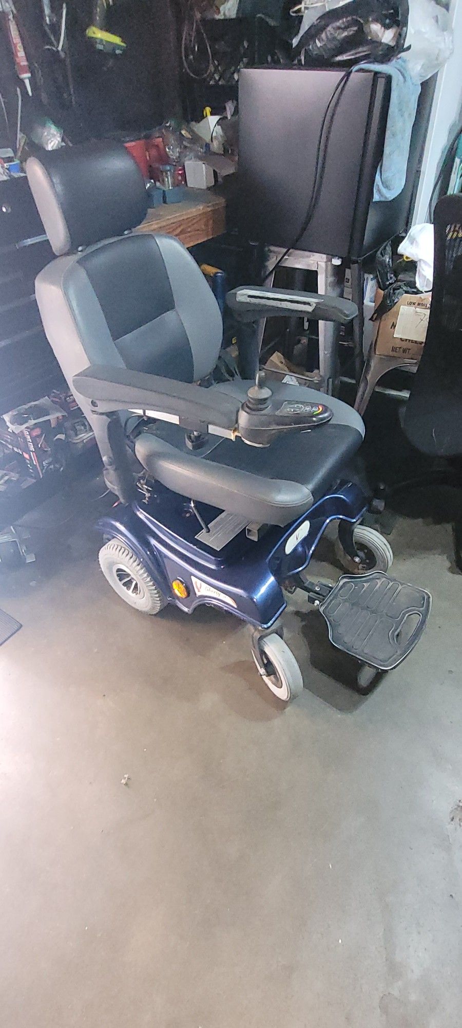 Blue Electric Liberty 312 Wheelchair