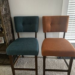Bettie Walnut Counter Height Stools