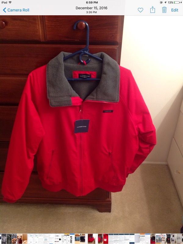 Lands End Classic Squall Jacket - men’s, large