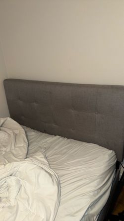 Gray bed