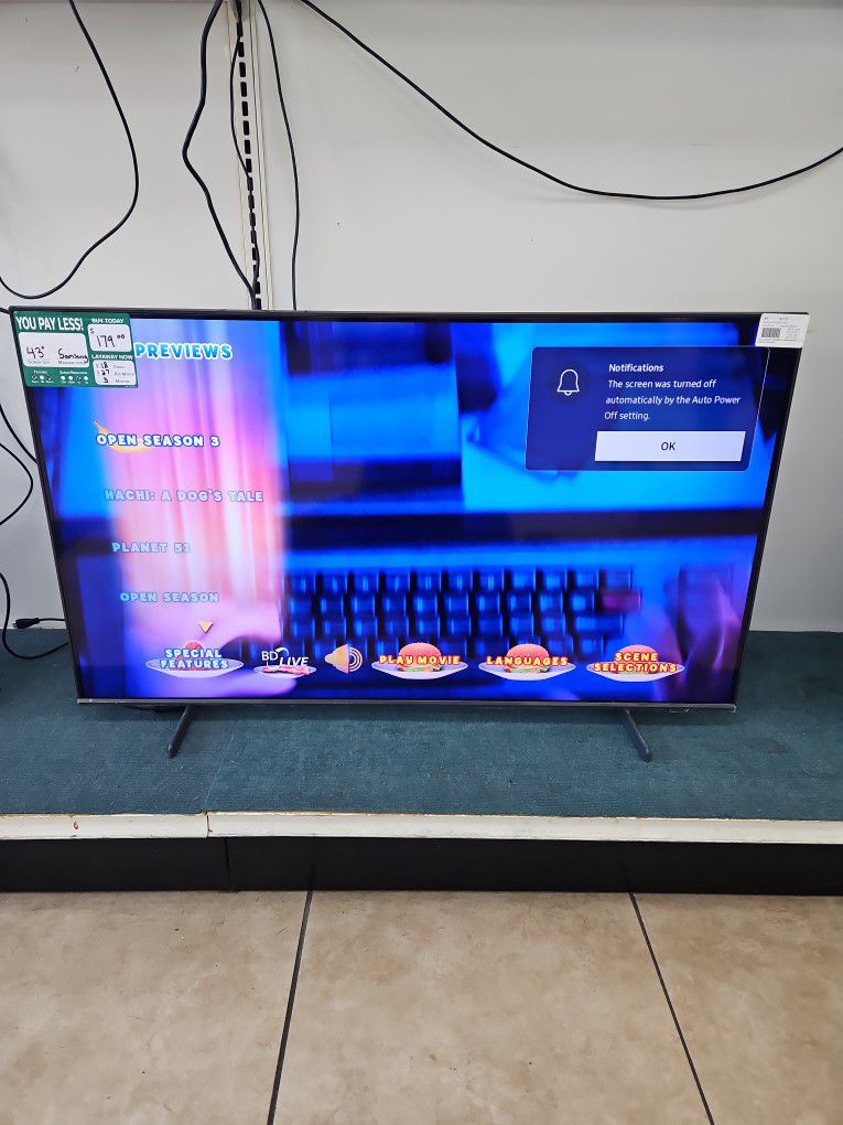 Samsung 43" Smart LED TV 4k