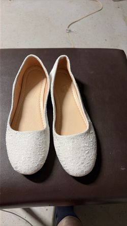Dress Shoes for Women Round Toe Flats Shoes Lace Ballet Flats Dressy Comfortable Foldable Flats Low Heel