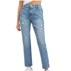 Good American Good Classic Slim Fit Distressed Jeans