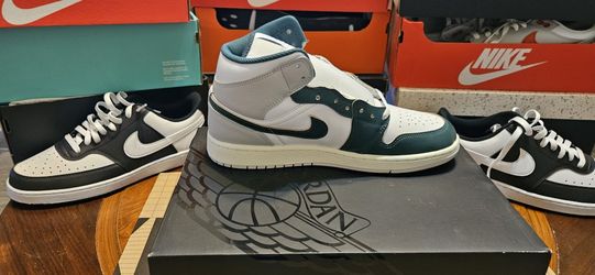 Air Jordan 1 MID SE size 10 Mens White Green Brand New