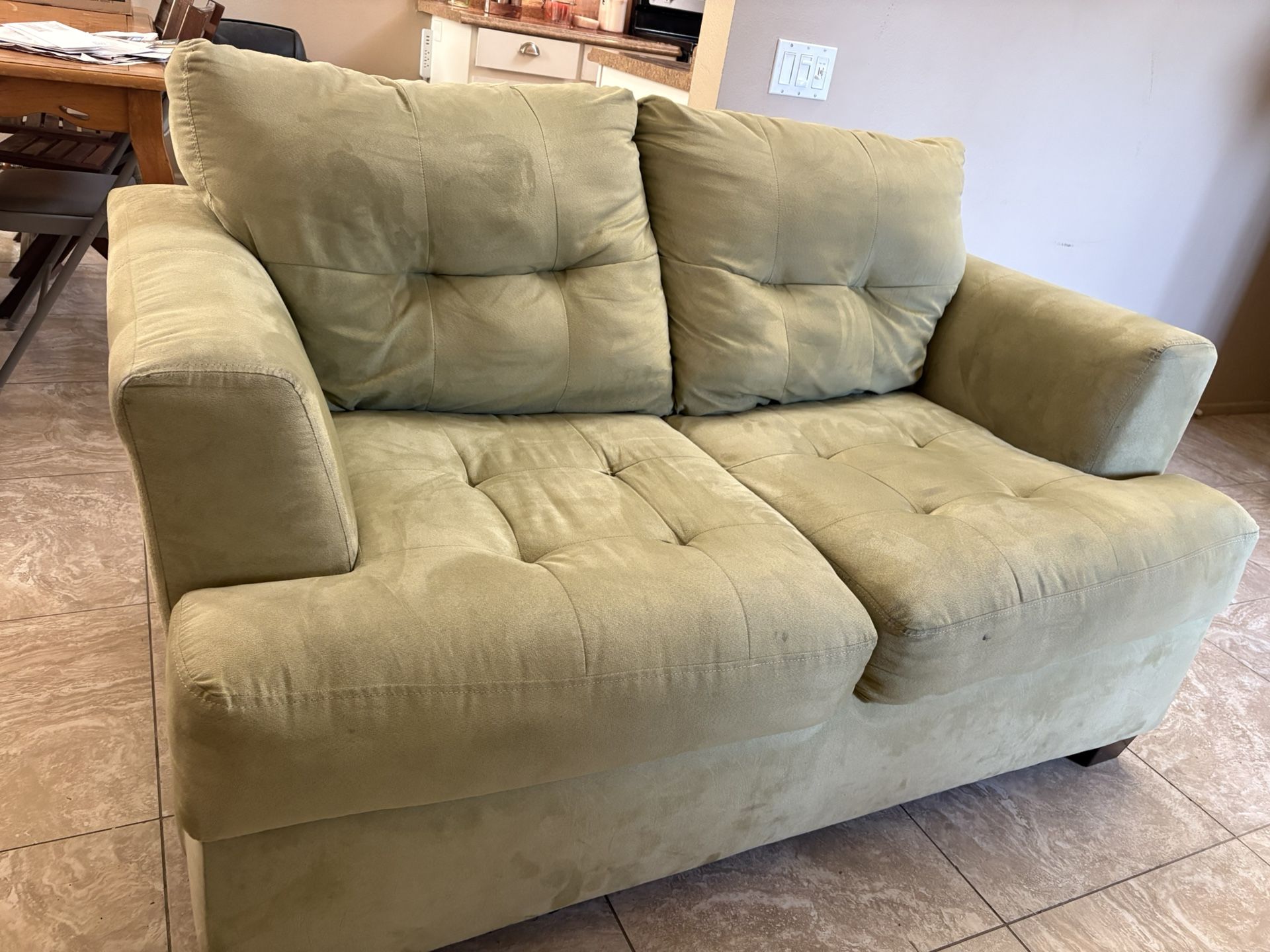 Light Green Loveseat