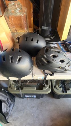 Lot of 3 Used Bike Helmets
