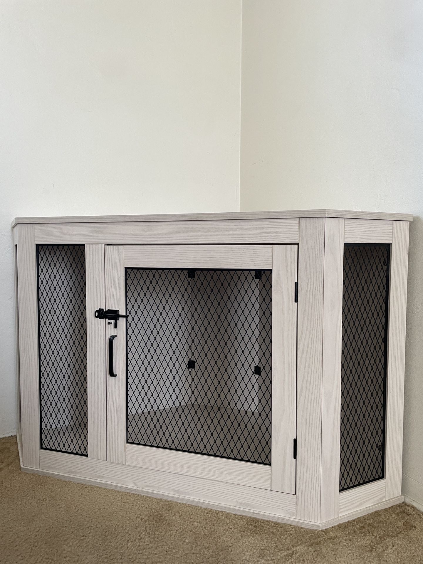 Dog Crate - Corner Cabinet