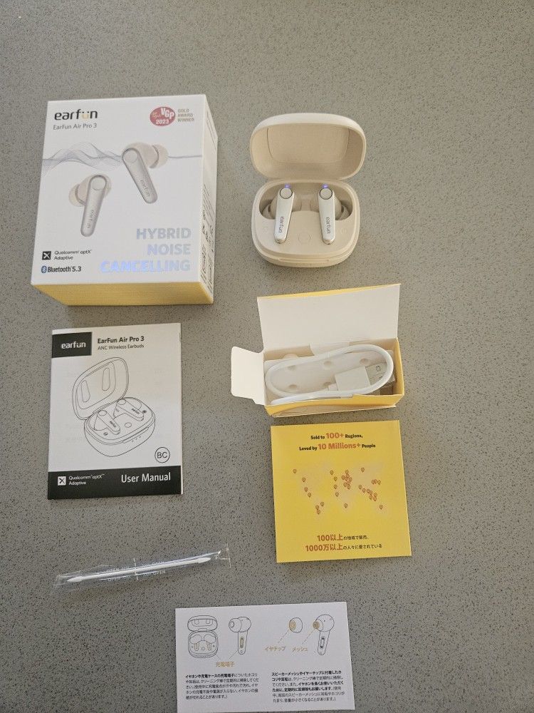 EarFun Air Pro 3 Noise-Canceling Wireless Earbuds 