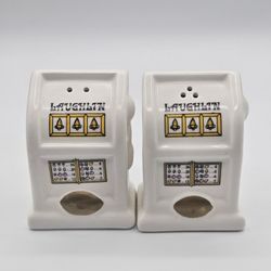 Karol Western VTG Las Vegas Slot Machines Salt & Pepper Shakers Las Vegas Casino