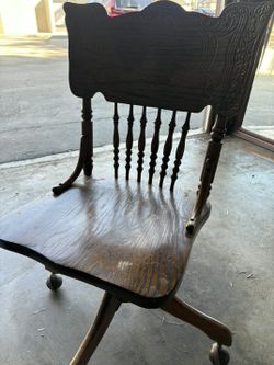 Wood Desk Chair On Rollers