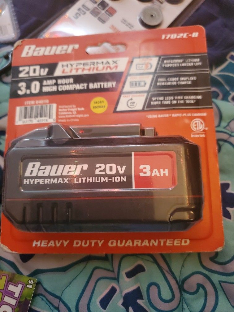 bauer 20v battery