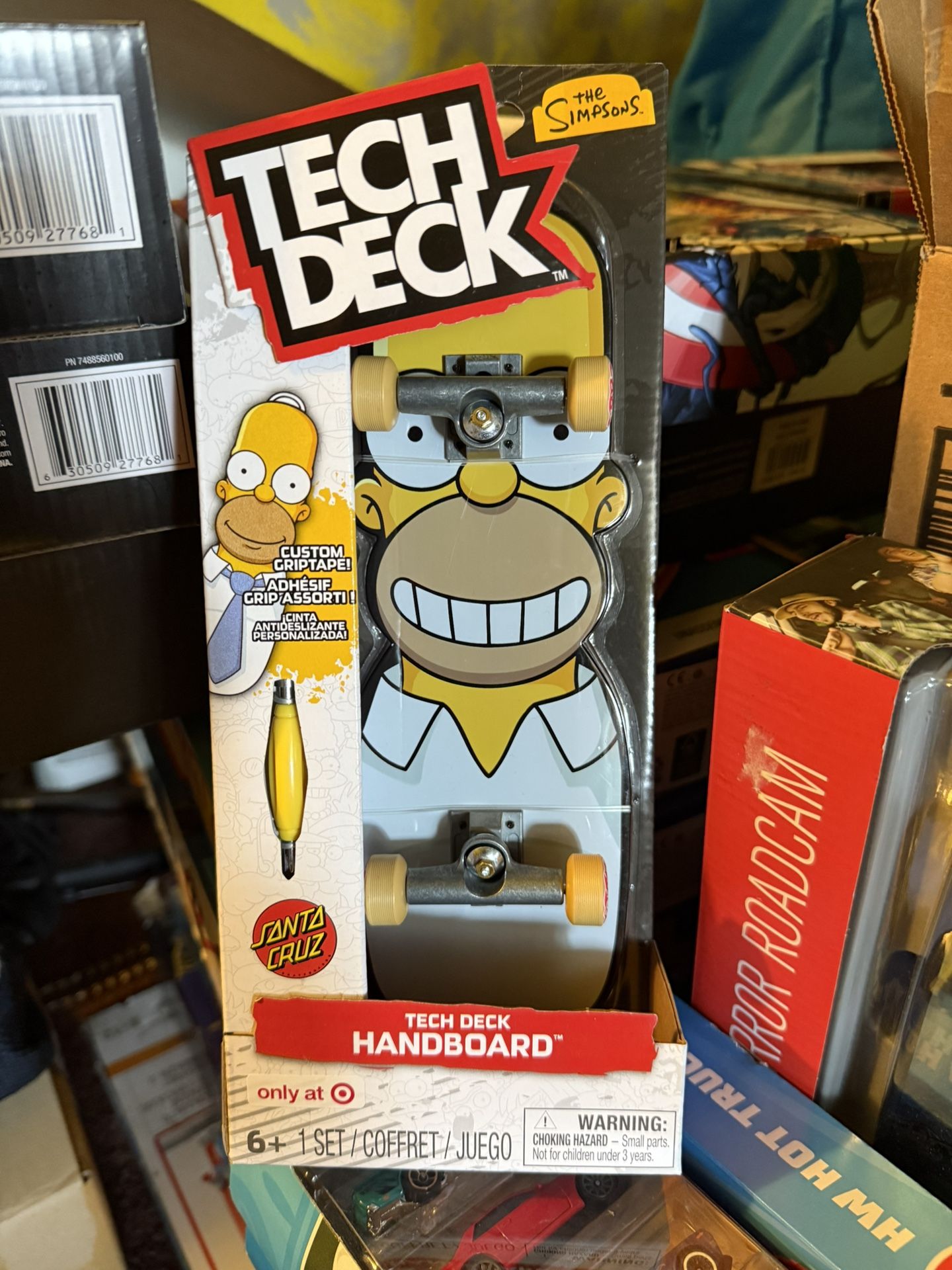 Toy Box Simpsons Tech Deck The Simpson's Santa Cruz Skateboards