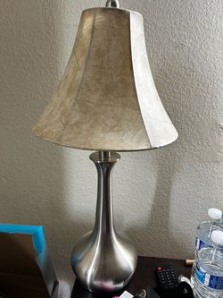 Brushed Nickel Lamps (Set of 2)