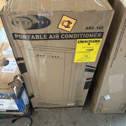 Whynter Portable Air Conditioner 14,000 BTU with Dual Hose Dehumidifier & Cooling Fan for 500 Sq Ft Rooms, Includes AC Unit Window Kit, ARC-14S (9,500