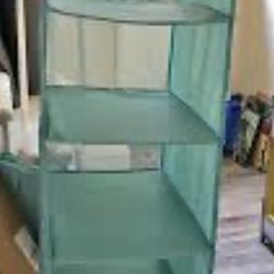 Ikea skubb hanging clothes organizer light Blue used condition