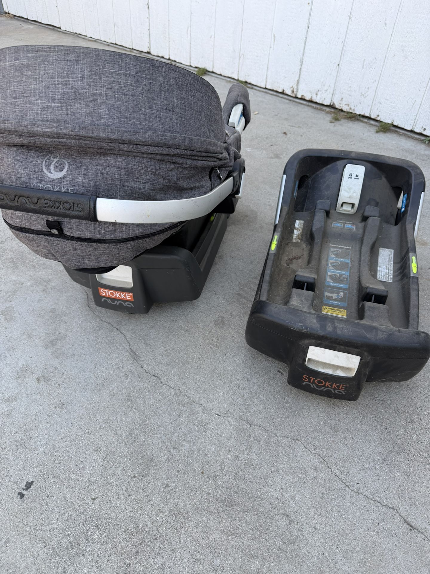 Gently used Stokke × Nuna PIPA infant car seat
