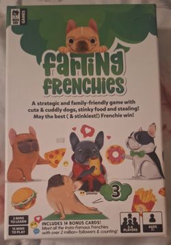 Farting Frenchies Card Game by Boss Dog Games