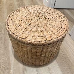 Woven Storage Ottoman