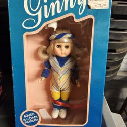 The World of Ginny" 72-1190 Gymnast Exhibition doll, specifically the 8-inch vinyl doll from 1987 by Dakin/Fun Farm