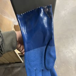 Blue PVC Gloves 