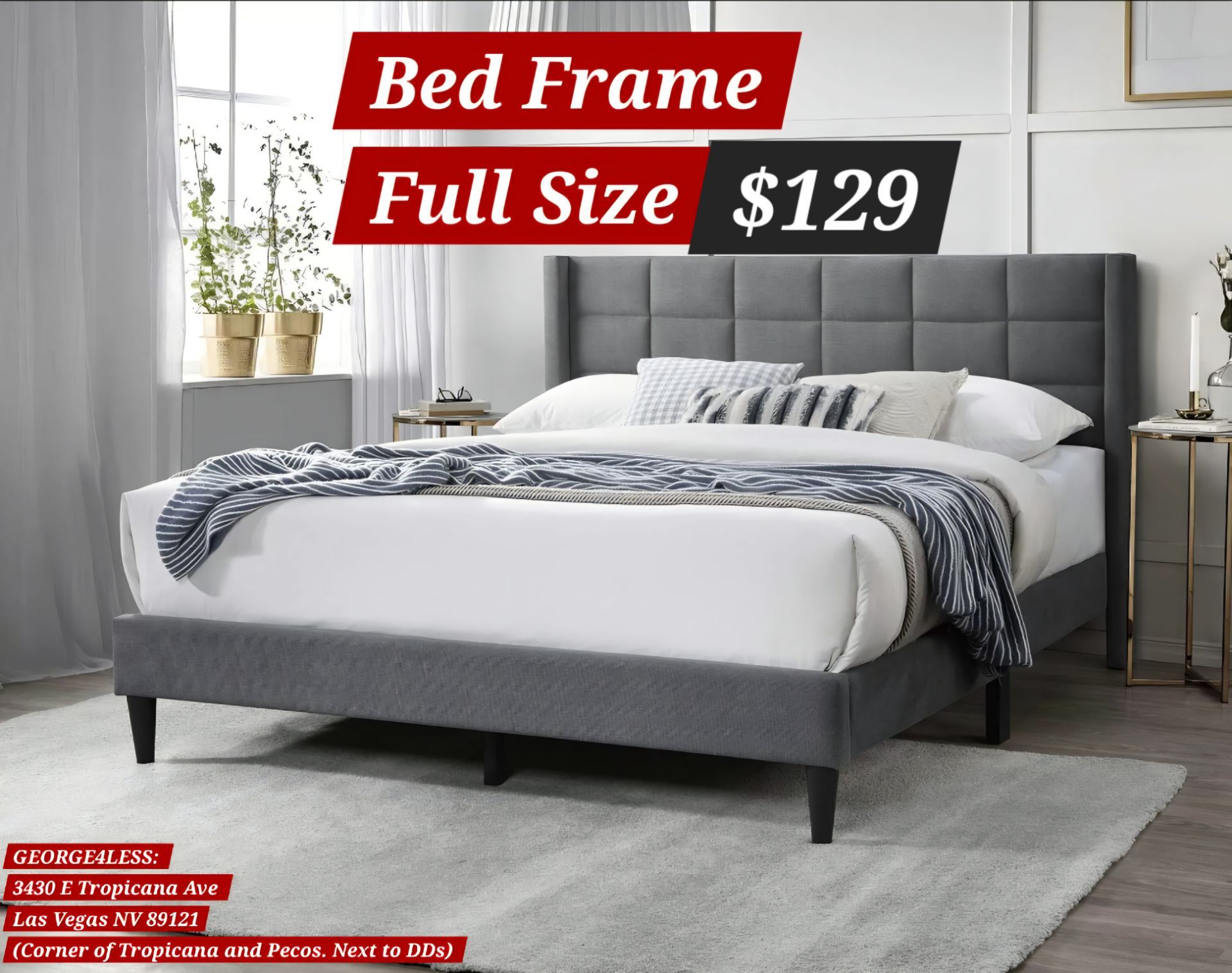 Full bed frame