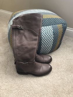 Frye Phillip tall riding boots gray/taupe size 7.5