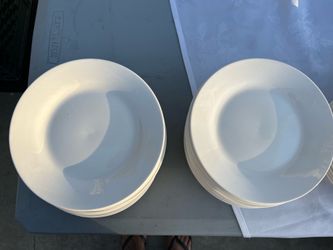 Small white plates