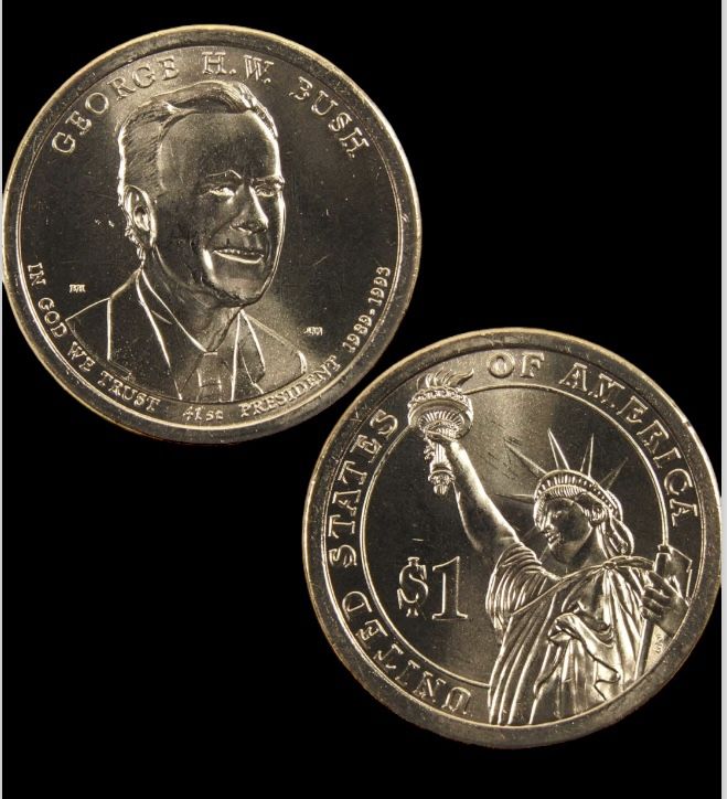 $1 Presidential Dollar. George W. Bush. Collectible 
