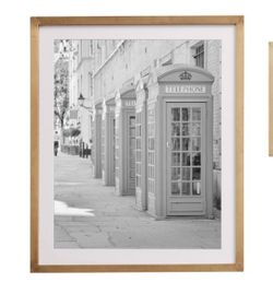 Set Of 4 Brass Metal Clad Wall Picture Frames