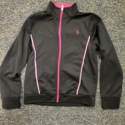 Girls 6 Danceskin black zip up jacket Lot 02