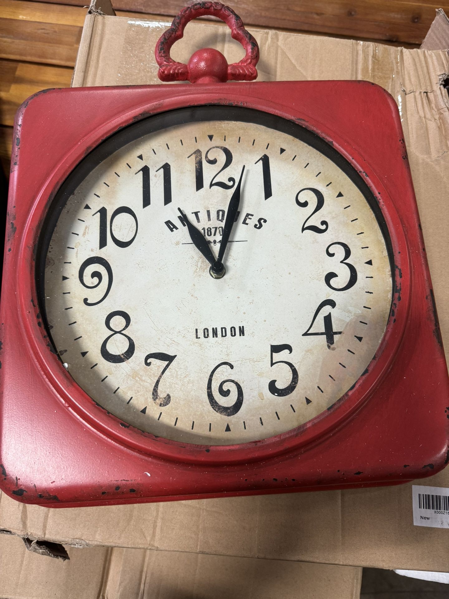 Red Vintage Clock